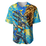 Saint Lucia Cricket Baseball Jersey Kings Lion Unstoppable Mascot Art