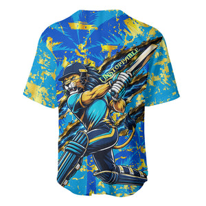 Saint Lucia Cricket Baseball Jersey Kings Lion Unstoppable Mascot Art