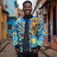 Saint Lucia Cricket Bomber Jacket Kings Lion Unstoppable Mascot Art