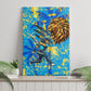Saint Lucia Cricket Canvas Wall Art Kings Lion Unstoppable Mascot Art