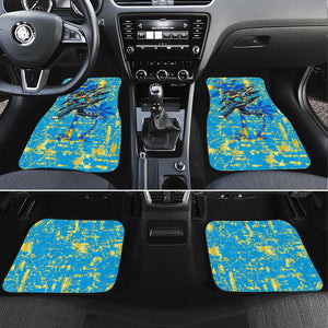 Saint Lucia Cricket Car Mats Kings Lion Unstoppable Mascot Art