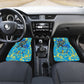 Saint Lucia Cricket Car Mats Kings Lion Unstoppable Mascot Art