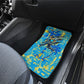 Saint Lucia Cricket Car Mats Kings Lion Unstoppable Mascot Art