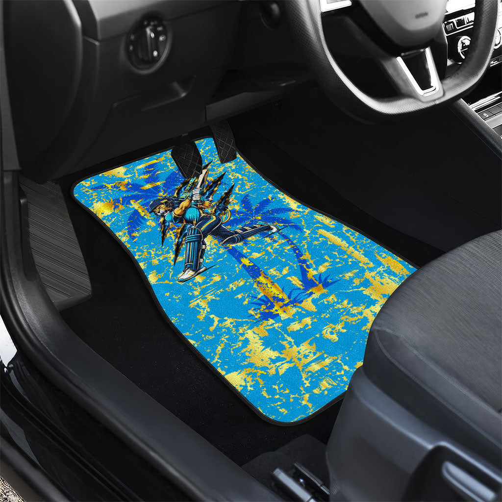 Saint Lucia Cricket Car Mats Kings Lion Unstoppable Mascot Art