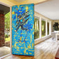 Saint Lucia Cricket Door Cover Kings Lion Unstoppable Mascot Art