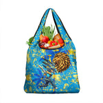 Saint Lucia Cricket Grocery Bag Kings Lion Unstoppable Mascot Art