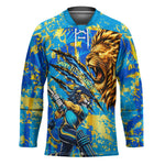 Saint Lucia Cricket Hockey Jersey Kings Lion Unstoppable Mascot Art