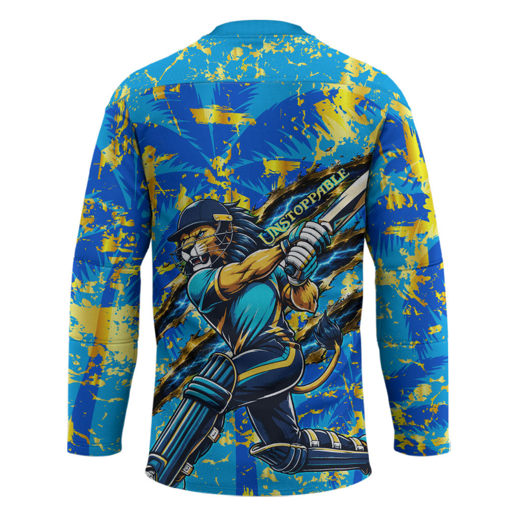 Saint Lucia Cricket Hockey Jersey Kings Lion Unstoppable Mascot Art