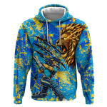 Saint Lucia Cricket Hoodie Kings Lion Unstoppable Mascot Art