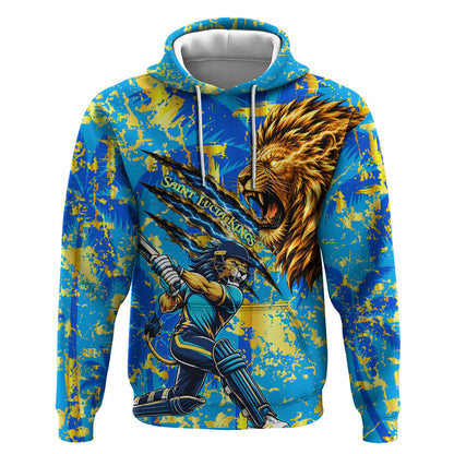 Saint Lucia Cricket Hoodie Kings Lion Unstoppable Mascot Art