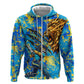 Saint Lucia Cricket Hoodie Kings Lion Unstoppable Mascot Art