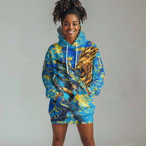 Saint Lucia Cricket Hoodie Dress Kings Lion Unstoppable Mascot Art