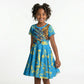 Saint Lucia Cricket Kid Short Sleeve Dress Kings Lion Unstoppable Mascot Art