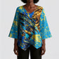 Saint Lucia Cricket Kimono Sleeve Blouse Kings Lion Unstoppable Mascot Art