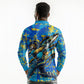 Saint Lucia Cricket Long Sleeve Polo Shirt Kings Lion Unstoppable Mascot Art