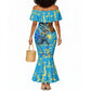 Saint Lucia Cricket Mermaid Dress Kings Lion Unstoppable Mascot Art