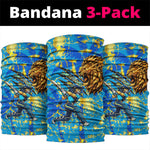 Saint Lucia Cricket Neck Gaiter Kings Lion Unstoppable Mascot Art