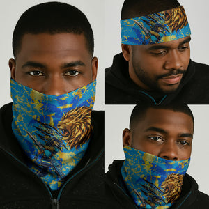 Saint Lucia Cricket Neck Gaiter Kings Lion Unstoppable Mascot Art