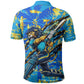 Saint Lucia Cricket Polo Shirt Kings Lion Unstoppable Mascot Art