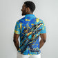 Saint Lucia Cricket Polo Shirt Kings Lion Unstoppable Mascot Art