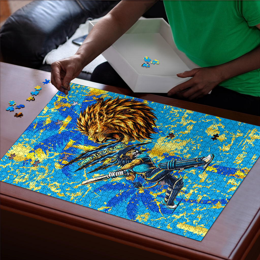 Saint Lucia Cricket Puzzle Kings Lion Unstoppable Mascot Art