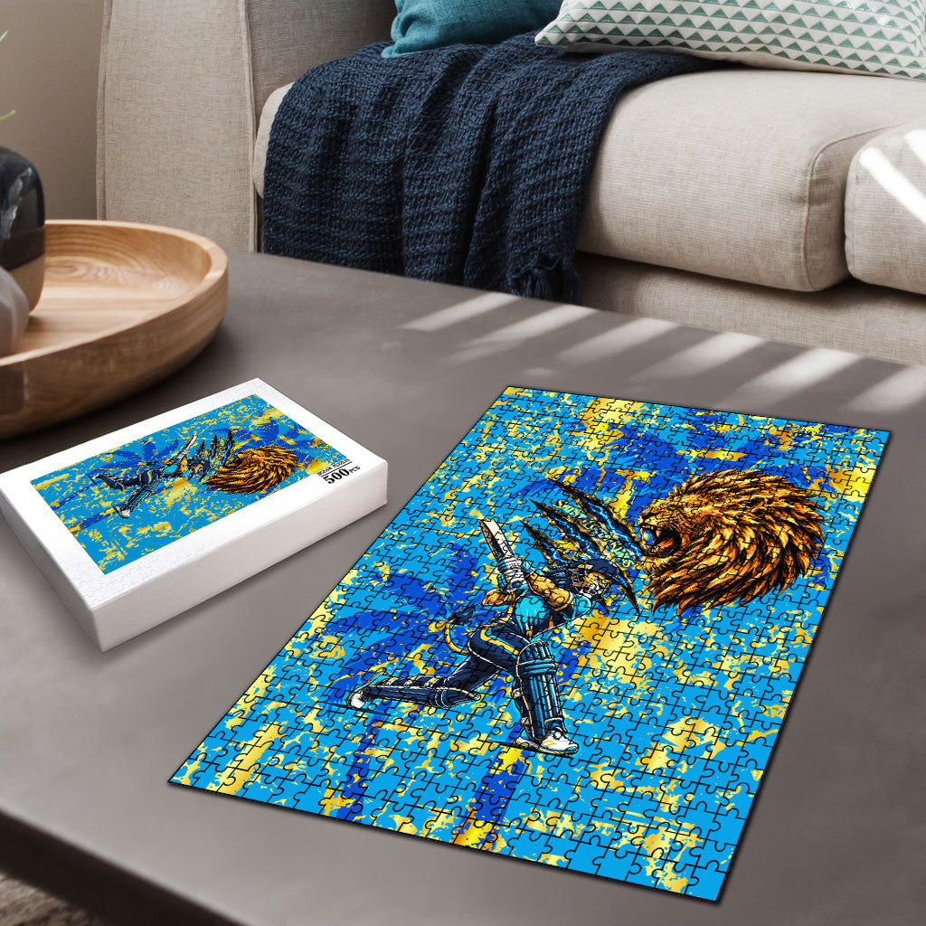 Saint Lucia Cricket Puzzle Kings Lion Unstoppable Mascot Art