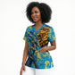 Saint Lucia Cricket Scrub Top Kings Lion Unstoppable Mascot Art