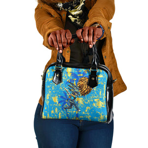 Saint Lucia Cricket Shoulder Handbag Kings Lion Unstoppable Mascot Art