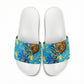 Saint Lucia Cricket Slide Sandals Kings Lion Unstoppable Mascot Art