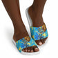 Saint Lucia Cricket Slide Sandals Kings Lion Unstoppable Mascot Art