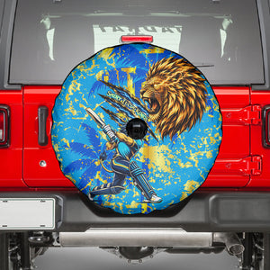 Saint Lucia Cricket Spare Tire Cover Kings Lion Unstoppable Mascot Art