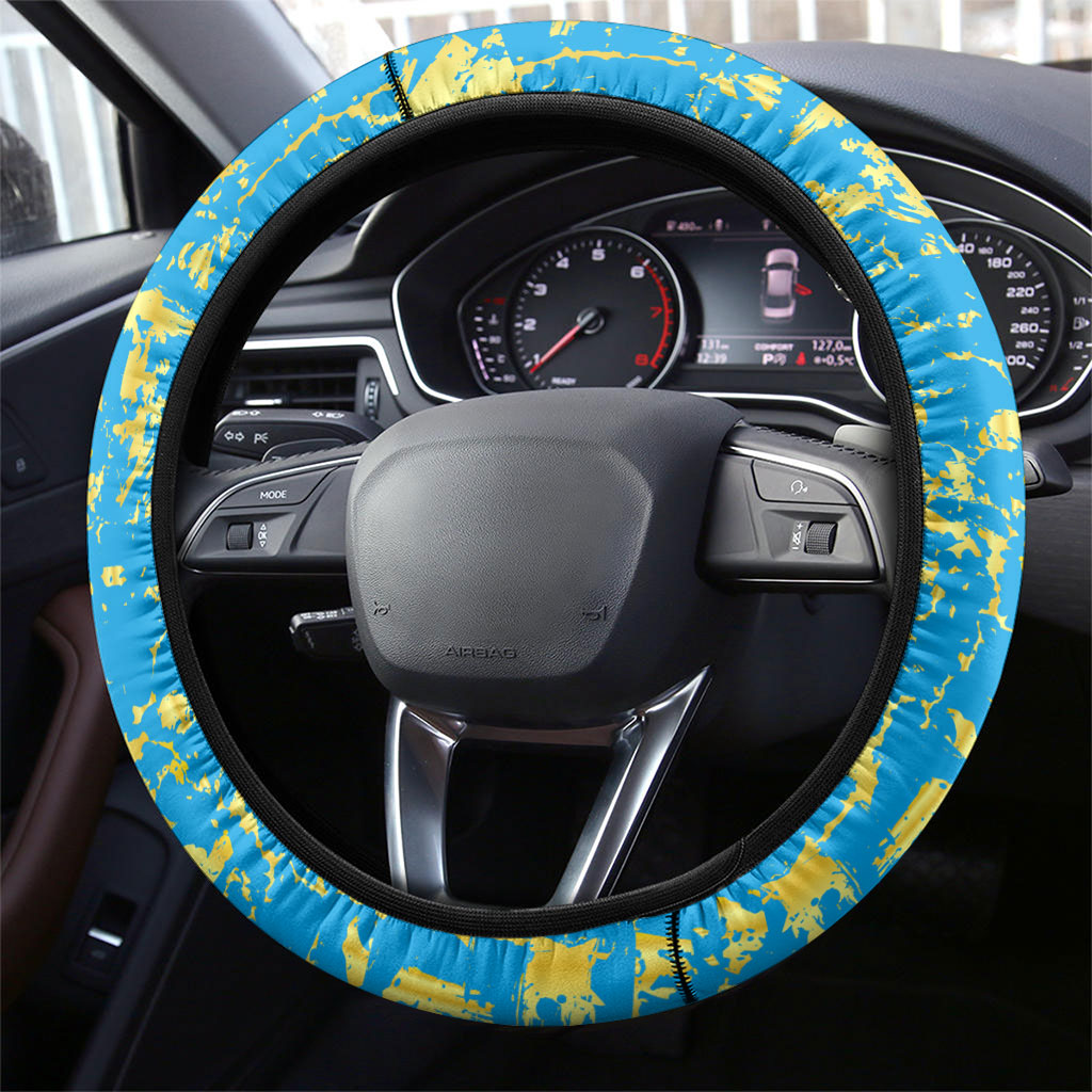 Saint Lucia Cricket Steering Wheel Cover Kings Lion Unstoppable Mascot Art
