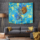 Saint Lucia Cricket Tapestry Kings Lion Unstoppable Mascot Art