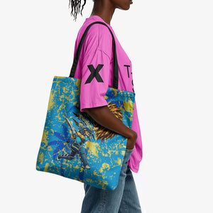 Saint Lucia Cricket Tote Bag Kings Lion Unstoppable Mascot Art