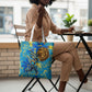 Saint Lucia Cricket Tote Bag Kings Lion Unstoppable Mascot Art