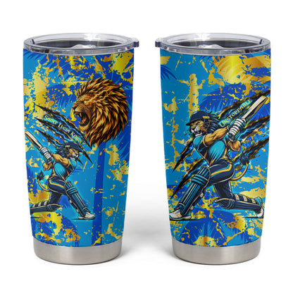 Saint Lucia Cricket Tumbler Cup Kings Lion Unstoppable Mascot Art