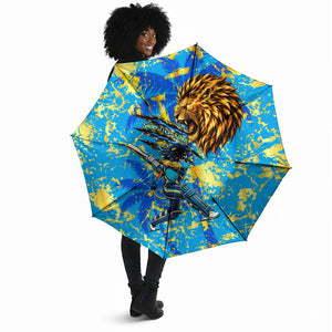 Saint Lucia Cricket Umbrella Kings Lion Unstoppable Mascot Art