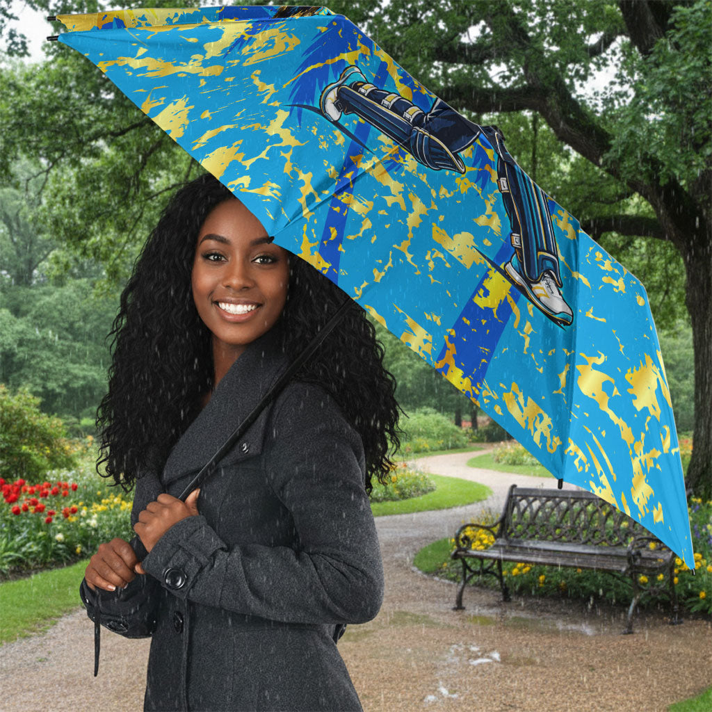 Saint Lucia Cricket Umbrella Kings Lion Unstoppable Mascot Art