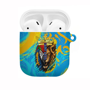 Saint Lucia Kings Cricket AirPods Case Crowned Lion And Parrot Half Style