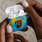 Saint Lucia Kings Cricket AirPods Case Crowned Lion And Parrot Half Style