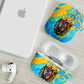 Saint Lucia Kings Cricket AirPods Case Crowned Lion And Parrot Half Style