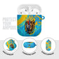 Saint Lucia Kings Cricket AirPods Case Crowned Lion And Parrot Half Style