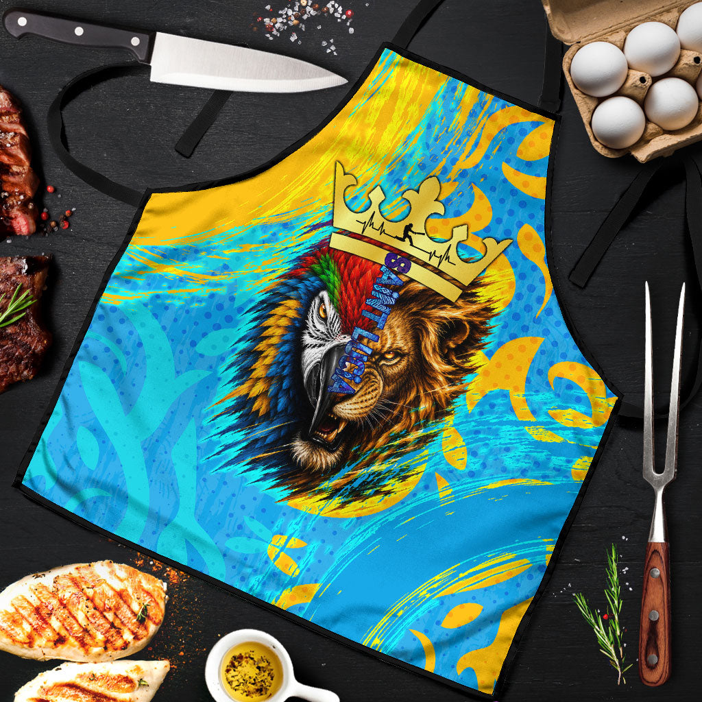Saint Lucia Kings Cricket Apron Crowned Lion And Parrot Half Style