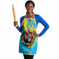 Saint Lucia Kings Cricket Apron Crowned Lion And Parrot Half Style