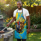 Saint Lucia Kings Cricket Apron Crowned Lion And Parrot Half Style