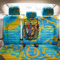 Saint Lucia Kings Cricket Back Car Seat Cover Crowned Lion And Parrot Half Style
