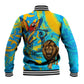 Saint Lucia Kings Cricket Baseball Jacket Crowned Lion And Parrot Half Style