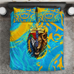 Saint Lucia Kings Cricket Bedding Set Crowned Lion And Parrot Half Style