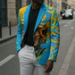 Saint Lucia Kings Cricket Blazer Crowned Lion And Parrot Half Style