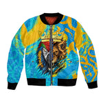 Saint Lucia Kings Cricket Bomber Jacket Crowned Lion And Parrot Half Style